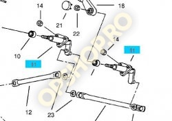 Piese Opel AX STANGA CU SUPORT MECANISM STERGATOARE FATA 97807524 GM 1274172 OPEL MONTEREY