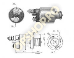 Piese Opel BOBINA ELECTROMOTOR ASTRA H CORSA C AGILA A 13TD VALEO 2 SURUBURI DE CONEXIUNE ELECTRICA 1 CONEXIUNE COAXIALA D6G32