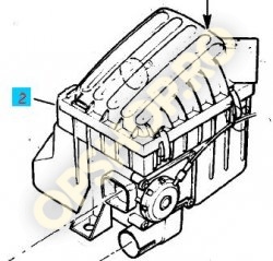 Piese Opel CAPAC CARCASA FILTRU AER OPEL CORSA B C12NZ X12SZ C14NZ X14SZ