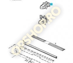 Piese Opel CLEMA PLASTIC FIXARE PRAG PLASTIC INTERIOR PE PRAG TABLA 2222945 OPEL SENATOR B