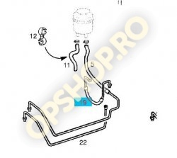 Piese Opel CONDUCTA SERVODIRECTIE POMPA-CASETA FRONTERA A 25TD