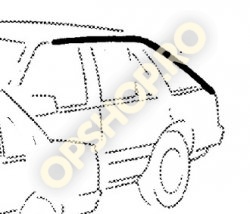 Piese Opel ORNAMENT METALIC SPATE STANGA ASCONA C HATCHBACK