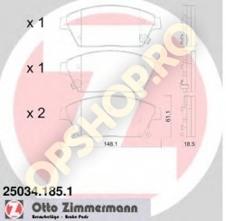 Piese Opel PLACUTE FRANA FATA OPEL ASTRA J ZAFIRA C JANTE 16 17