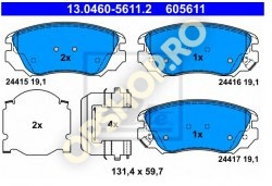 Piese Opel PLACUTE FRANA FATA OPEL OPEL INSIGNIA JANTE 16ZOLLI J60 296MM