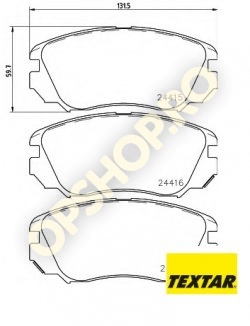 Piese Opel PLACUTE FRANA FATA OPEL OPEL INSIGNIA JANTE 16ZOLLI J60 296MM