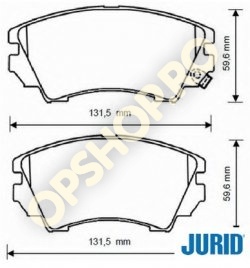 Piese Opel PLACUTE FRANA FATA OPEL OPEL INSIGNIA JANTE 16ZOLLI J60 296MM