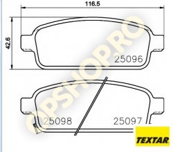 Piese Opel PLACUTE FRANA SPATE OPEL ASTRA J JANTE 16 17 ZOLLI ORIGINALE GM