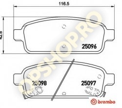 Piese Opel PLACUTE FRANA SPATE OPEL ASTRA J JANTE 16 17 ZOLLI ORIGINALE GM