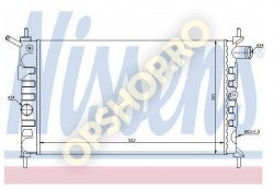 Piese Opel RADIATOR APA OPEL ASTRA F 14NV 14SE C14SE C14NZ C16NZ FARA AER CONDITIONAT CU SERVODIRECTIE PICIOARE SCURTE