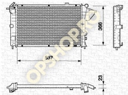 Piese Opel RADIATOR APA OPEL VECTRA A MOTOARE 1.7D 1.7DR