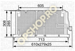 Piese Opel RADIATOR CONDENSATOR AER CONDITIONAT OPEL CORSA B