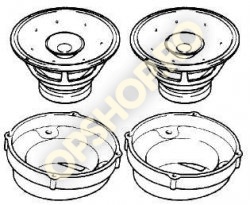 Piese Opel SET 2 DIFUZOARE CU RAMA USA 90273694 1780887 OPEL OMEGA A SENATOR B 30W