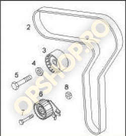 Piese Opel SET DISTRIBUTIE OPEL ASTRA H VECTRA C ZAFIRA B Z19DTH Z19DTJ ORIGINAL GM 