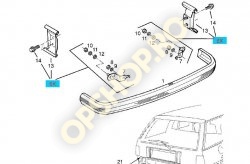 Piese Opel SET MONTARE BARA SPATE 1614058 OPEL ASCONA C HATCHBACK LIMUZINA