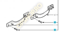 Piese Opel  STIFT FIXARE MANER SUSTINERE INTERIOR STALP 1745369 OPEL CORSA A ASCONA C GRI DESCHIS