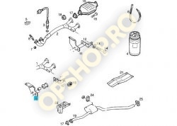 Piese Opel SUPORT METALIC TOBA ESAPAMENT SENATOR B C26NE C30NE C30SE
