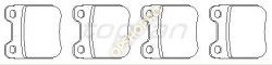 Piese Opel PLACUTE FRANA SPATE CALIBRA OMEGA A SENATOR B VECTRA B