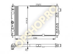 Piese Opel RADIATOR OPEL ASCONA 1.3 1.6 OPEL KADETT D 1.6 1.8 BZ 1.6D