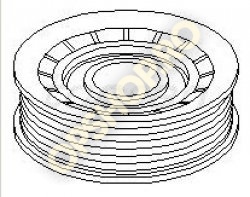 Piese Opel ROLA CUREA COMPRESOR CLIMA ASTRA F CORSA B 1.4 1.6 OMEGA A SENATOR B C26NE C30NE